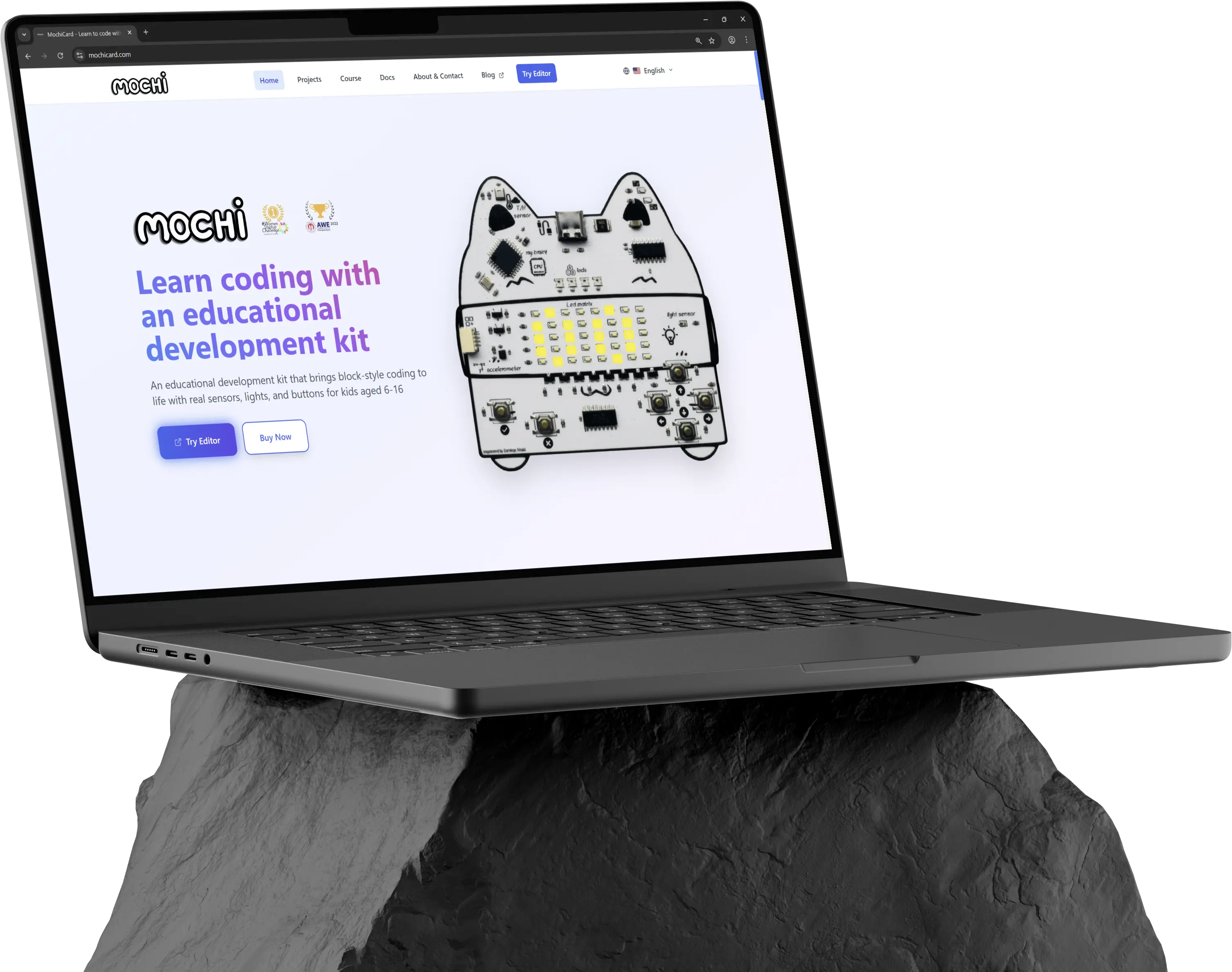 MochiCard Desktop View